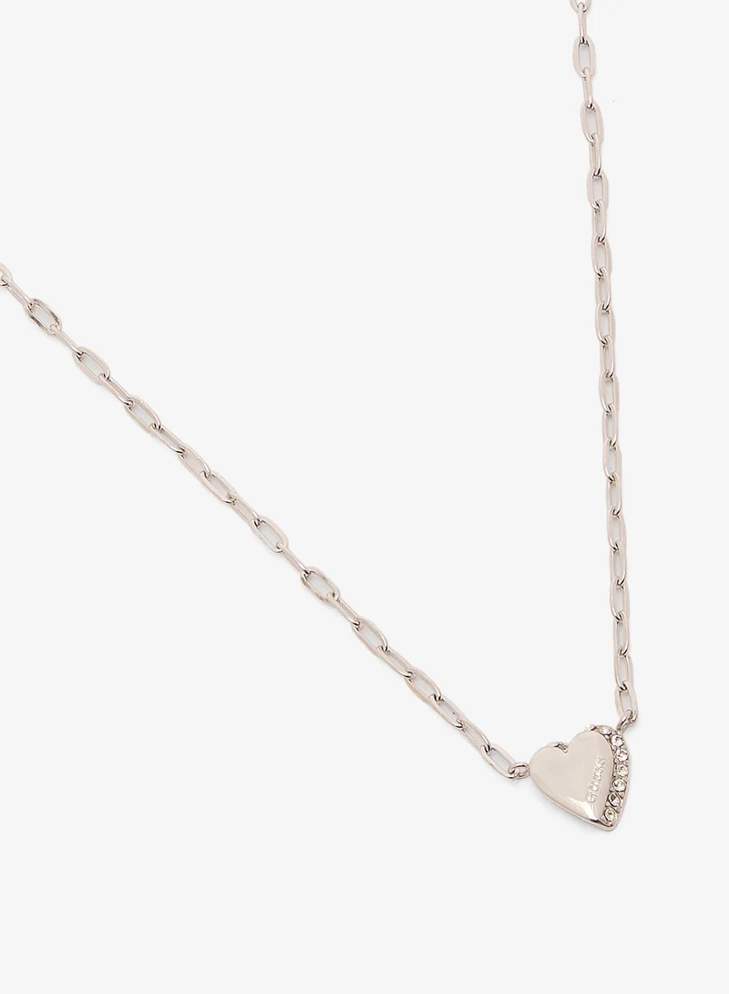 GUESS  Heart Necklace And  Studs for Women | Best Price UAE